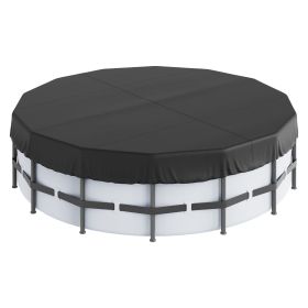 VEVOR 18 Ft Round Pool Cover, Solar Covers for Above Ground Pools, Safety Pool Cover with Drawstring Design, 420D Oxford Fabric Summer Pool Cover
