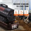VEVOR Kerosene Forced Air Heater, 70000 BTU Portable Torpedo Diesel Space Heater with Thermostat, 5 Gallon Tank Energy-Efficient heavy-duty Heater