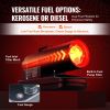 VEVOR Kerosene Forced Air Heater, 70000 BTU Portable Torpedo Diesel Space Heater with Thermostat, 5 Gallon Tank Energy-Efficient heavy-duty Heater