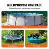 VEVOR 18 Ft Round Pool Cover, Solar Covers for Above Ground Pools, Safety Pool Cover with Drawstring Design, 420D Oxford Fabric Summer Pool Cover