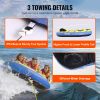 VEVOR Towable Tube for Boating, 1-3 Riders Inflatable Towable Tube with Bumper Fins, 510 lbs Water Sport Towable Tubes for Boats to Pull