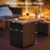 Propane Fire Pit Table, 50,000 BTU Square Fire Table, Fire Pit Propane for Outside Patio