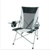 Tension 2 in 1 Mesh Rocking Camp Chair, Gray and Black, Detachable Rockers, Adult