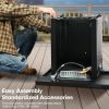 Propane Fire Pit Table, 50,000 BTU Square Fire Table, Fire Pit Propane for Outside Patio