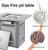 Propane Fire Pit Table, 50,000 BTU Square Fire Table, Fire Pit Propane for Outside Patio
